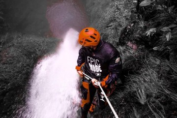 a fire hydrant spraying water